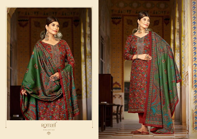 Romani Soneri Winter Wear Pashmina Dress Material Catalog
